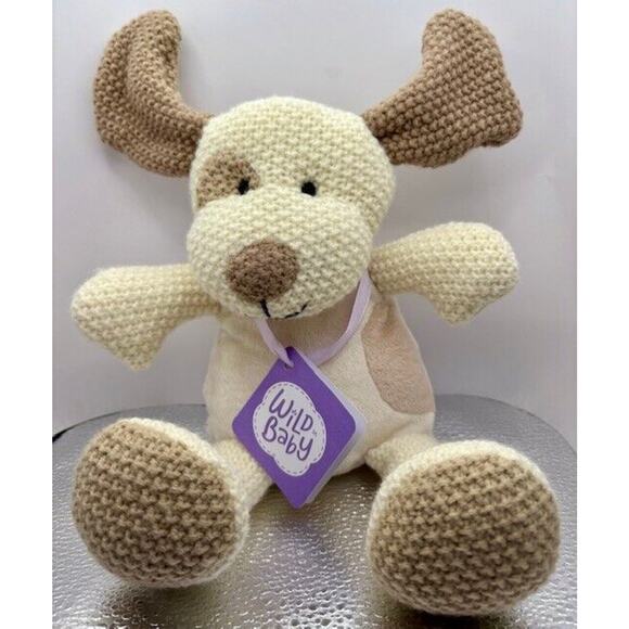 Wild Baby Other - Wild Baby Dog Stuffed Animal Heatable Microwavable Plush Pal 10 Inch